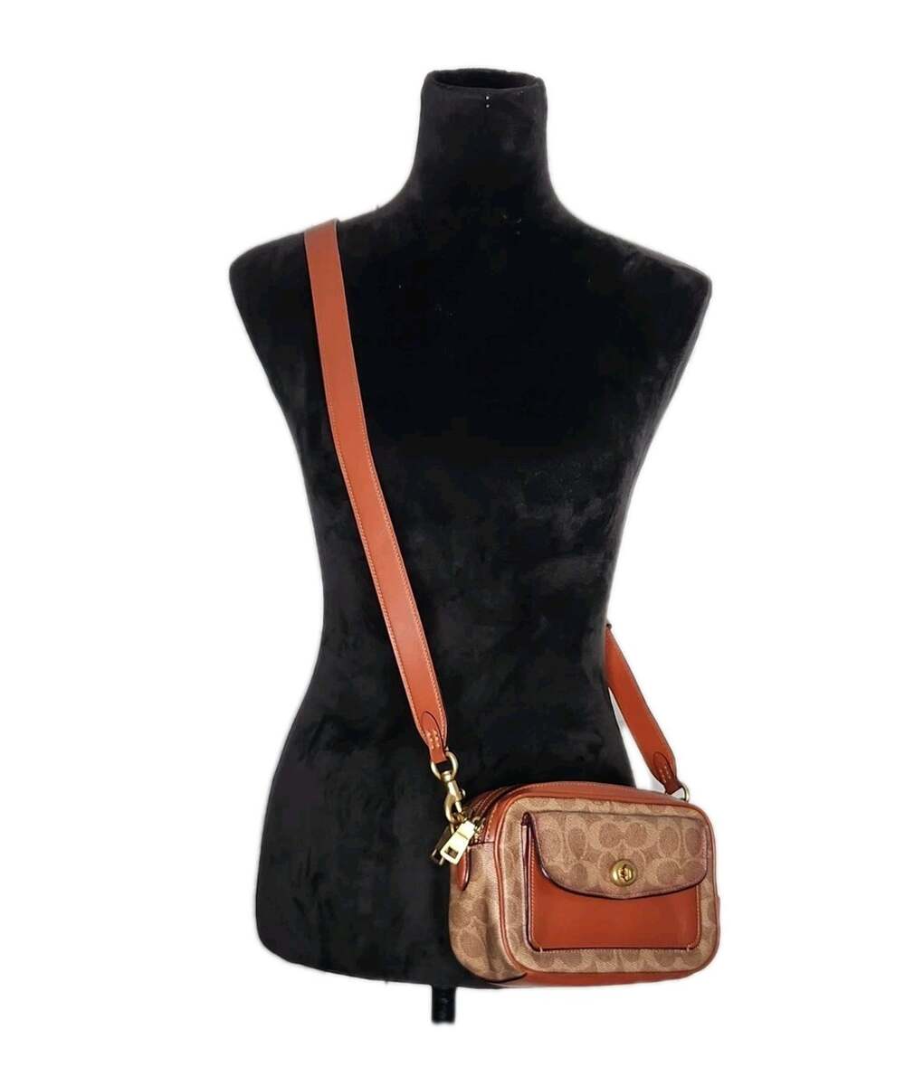 Coach Willow Crossbody Camera Bag In Signature Canvas Pre-owned